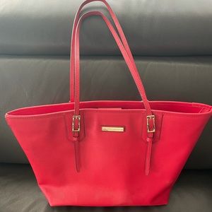 Vince Camuto Red Saffiano Leather tote